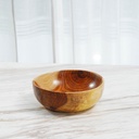 25 cm Wooden Circular Bowl