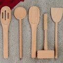 5 pcs Wooden Kitchen Utensils Set