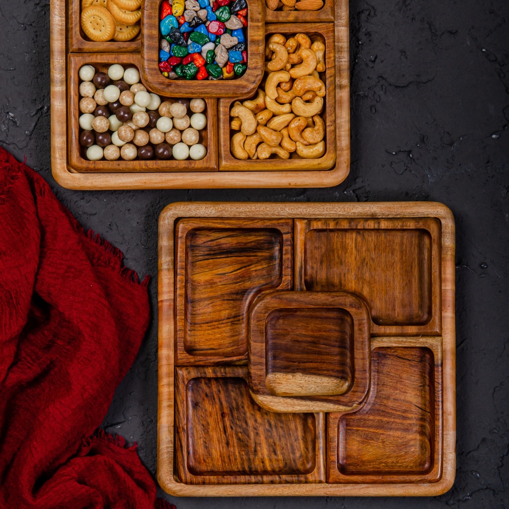 Nuts Wooden Platter