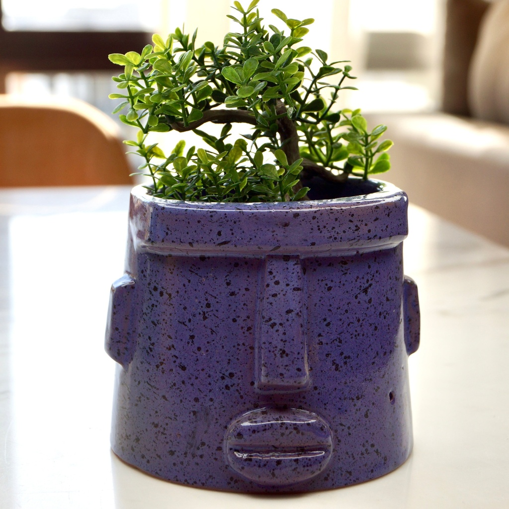 Purple Pottery Pot