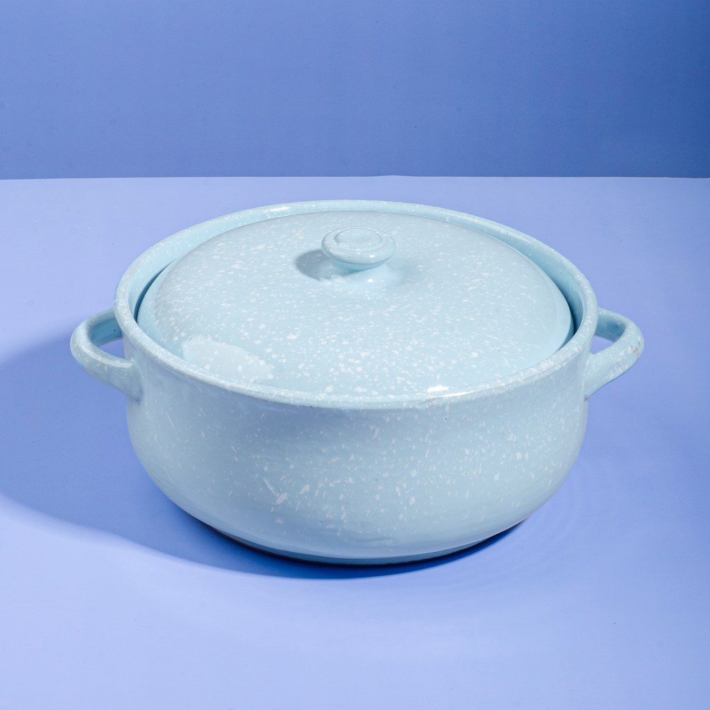 Blue Pottery Casserole