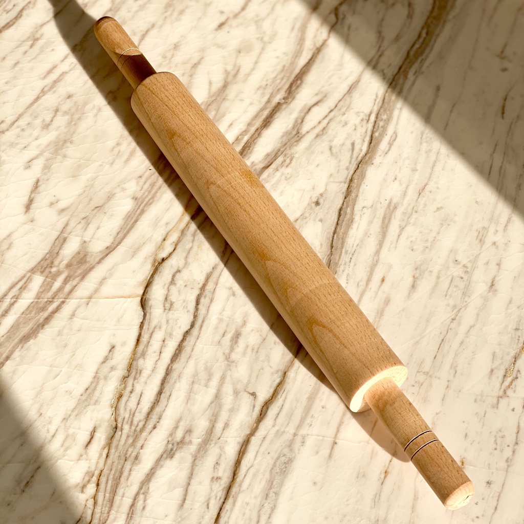 Wooden dough roller