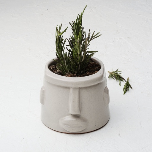 [362] Beige Pottery Pot