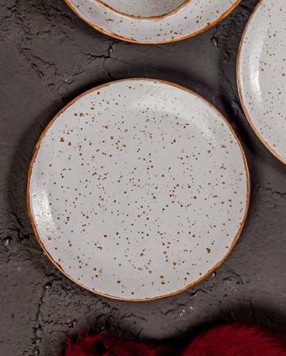 [312] White Pottery 20 cm Plate