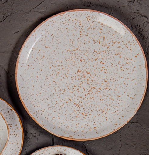 [313] White Pottery 27 cm Plate